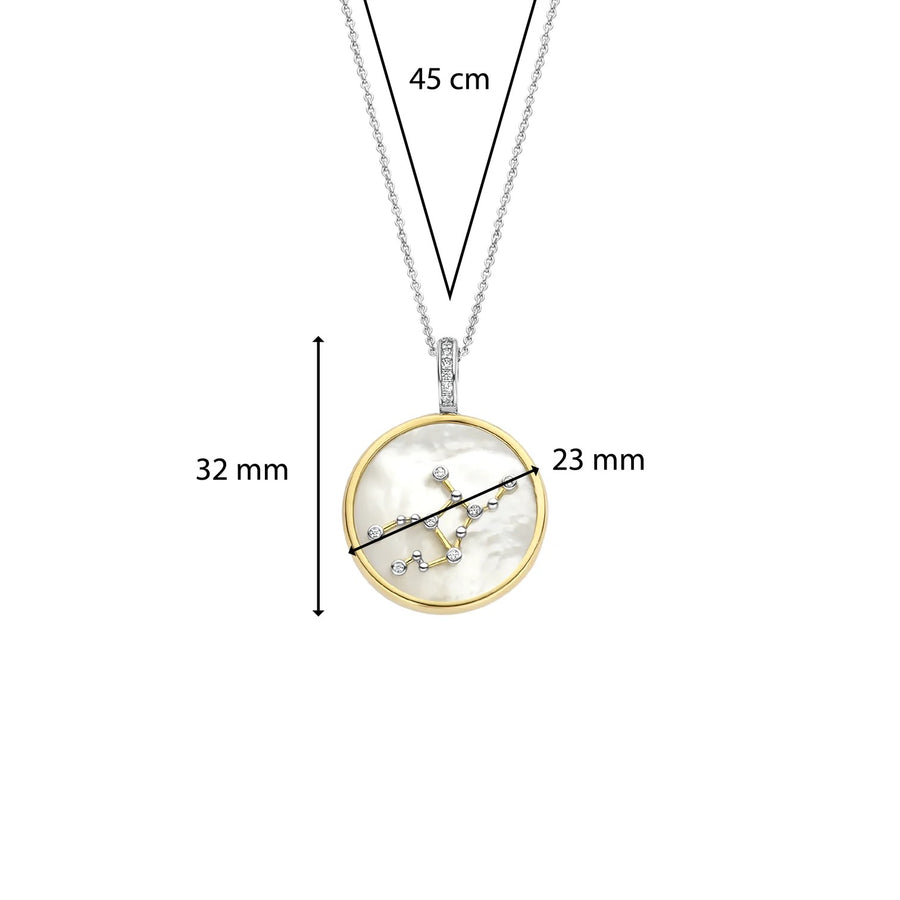 TI SENTO - Milano Zodiac Silver Pendant - Virgo, Model 6826VI