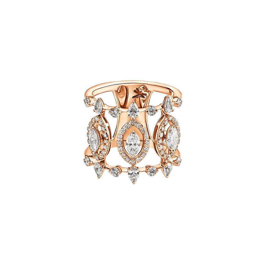 Casato Superbe Ring - 18kt Rose Gold & Marquise Diamonds