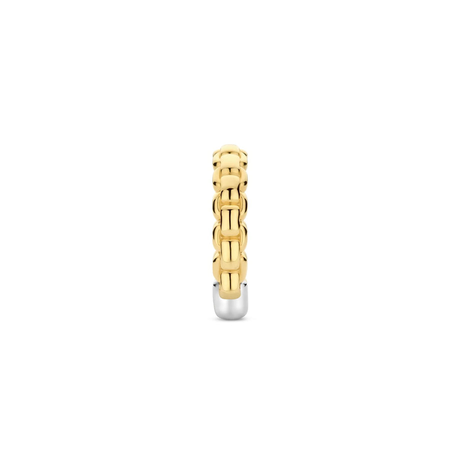 TI SENTO - Milano Gold-Plated Silver Link Ring, Model 12319SY