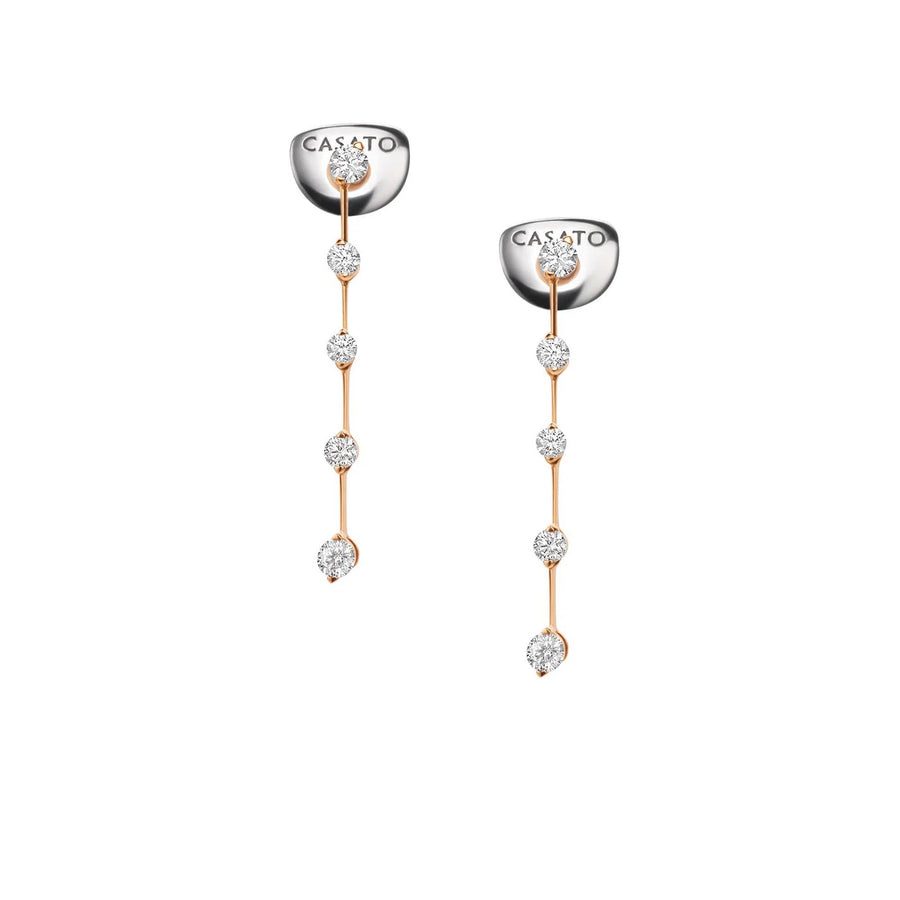 18kt Rose Gold Maureen Simple Diamond Earrings