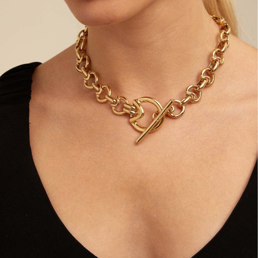 UNOde50 Goldenpath Necklace COL1618ORO0000U