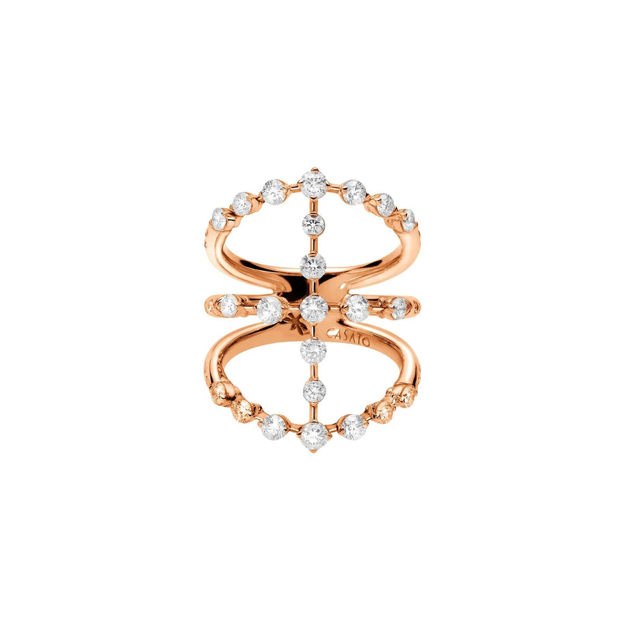 18k Rose Gold Diamond Ring – Maureen The Original by Casato