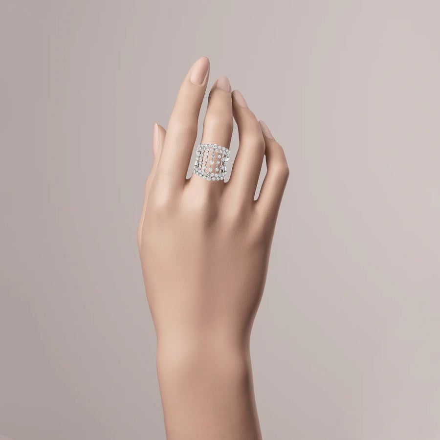 Casato Sahara Ring - 18kt White Gold & Diamonds