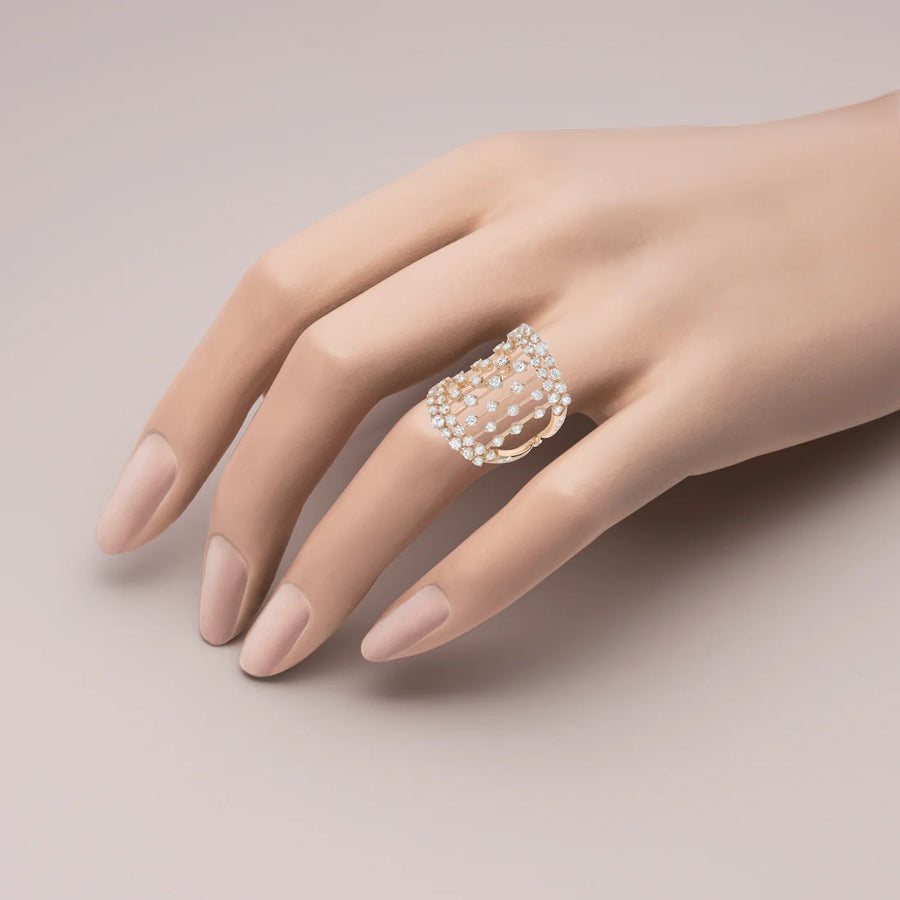 Casato Sahara Band Ring - 18kt Rose Gold & Diamonds