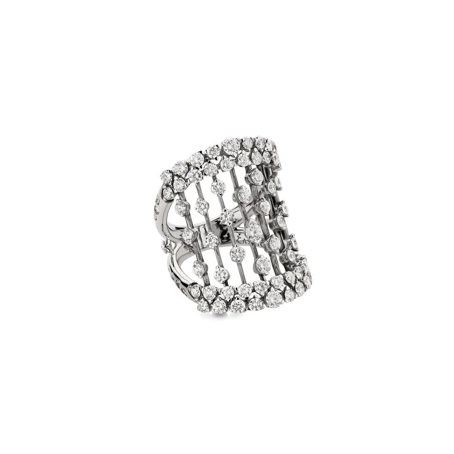 Casato Sahara Band Ring - 18kt White Gold & Diamonds