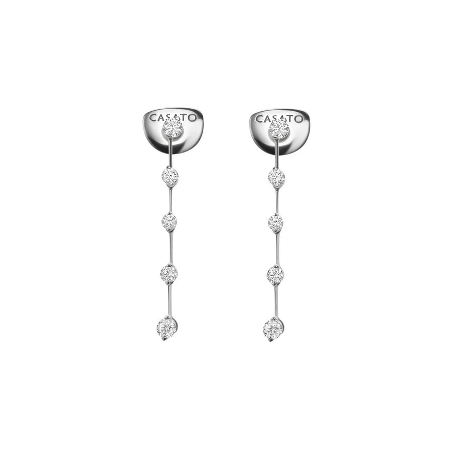 18kt White Gold Maureen Simple Diamond Earrings