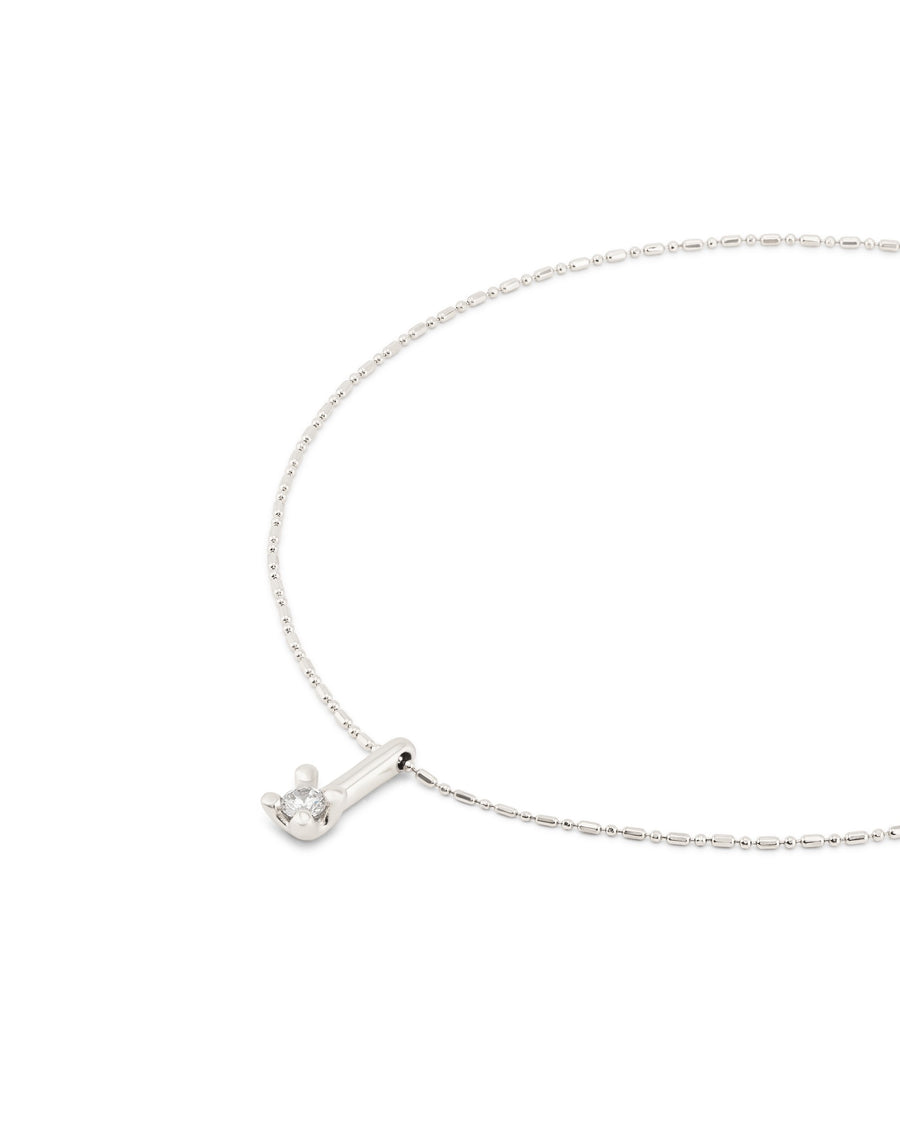 UNOde50 Divine Neck Necklace - Sterling Silver-Plated with White Central Cubic Zirconia