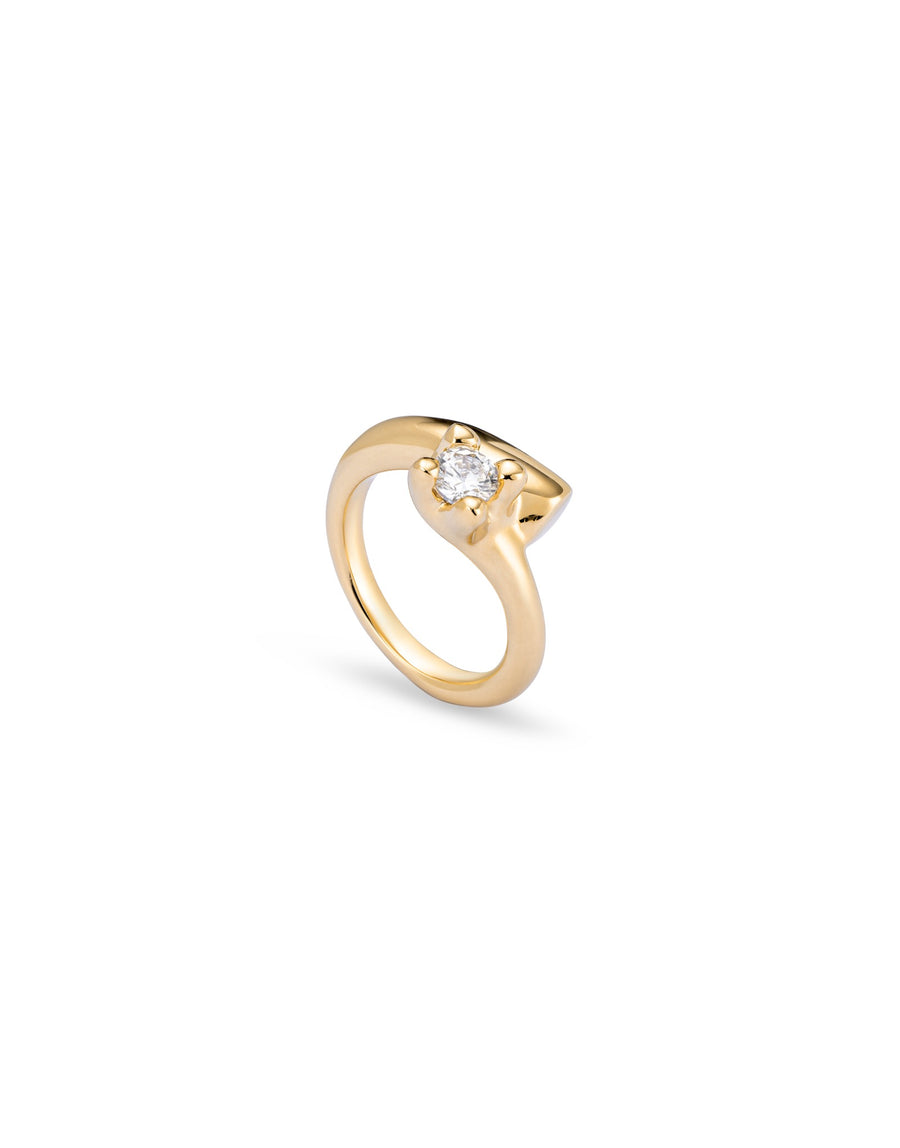 UNOde50 DIVINE RING with White Cubic Zirconia