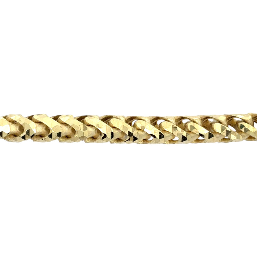 Men’s 14k gold bracelet with polished finish