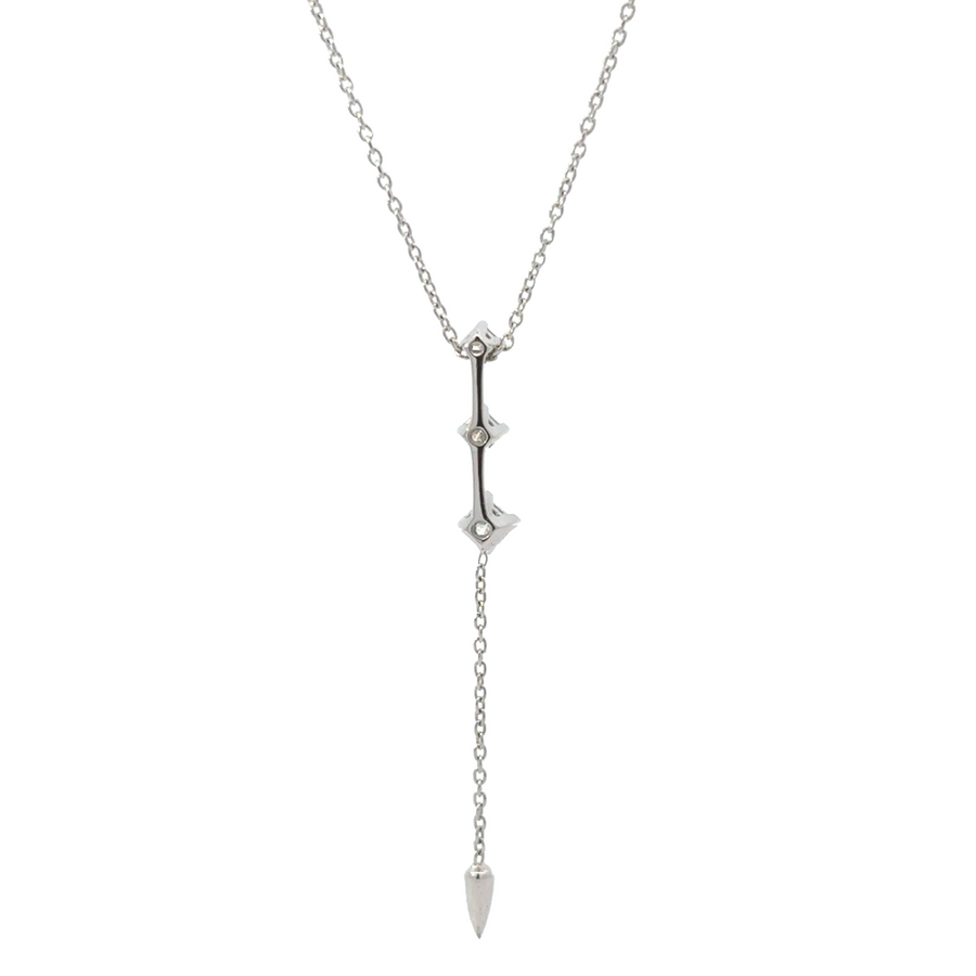 Necklace displayed on model at 19-inch length