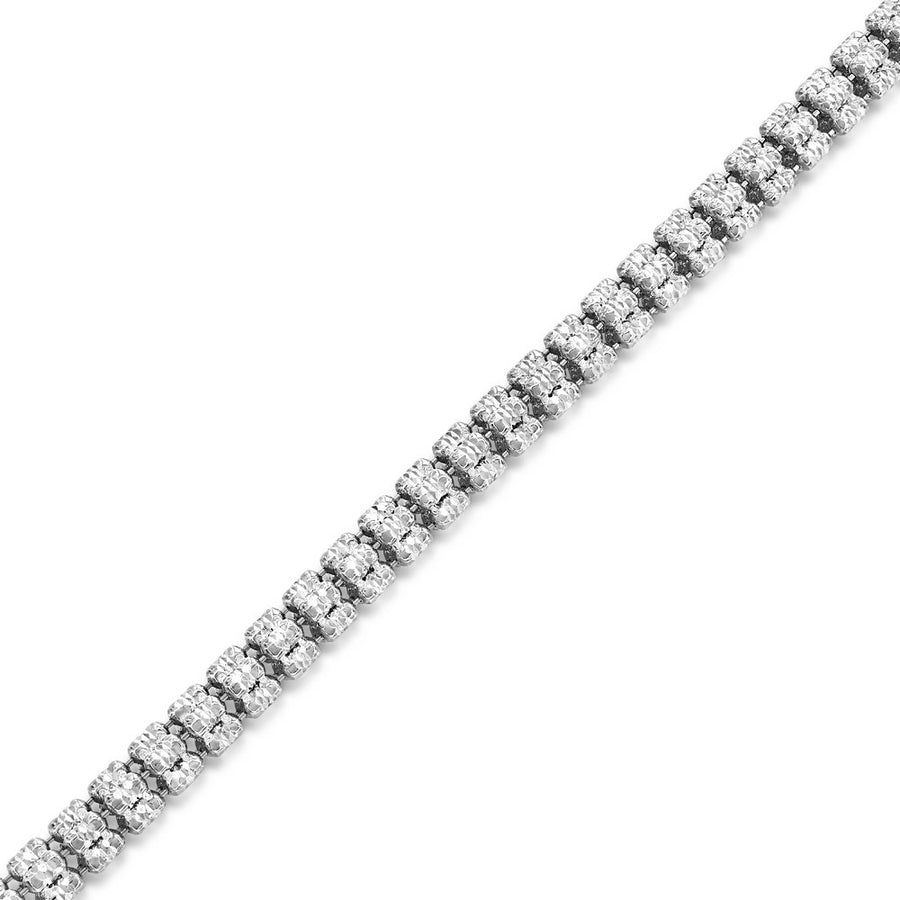 Sterling Silver 5mm D-C Ice Chain - Rhodium Plated