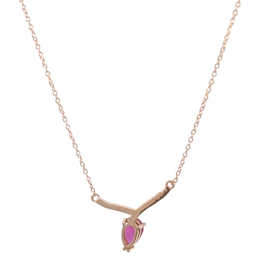elegant ruby gemstone necklace for women