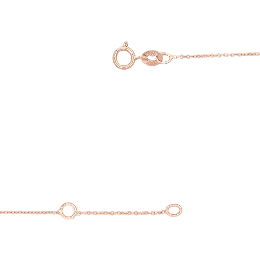 romantic ruby and rose gold women’s necklace