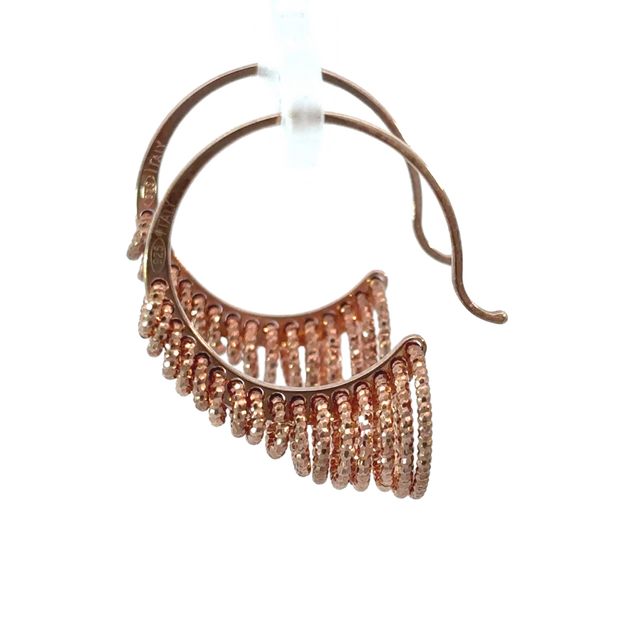 Rose Gold Small Circle Earrings for Women – Minimalist, Elegant, and Versatile