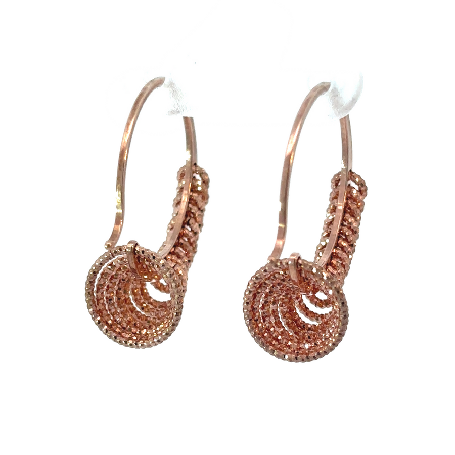Rose Gold Small Circle Earrings for Women – Minimalist, Elegant, and Versatile