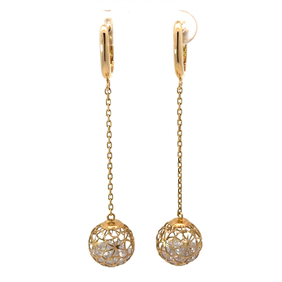 Classic 14k gold earrings for women