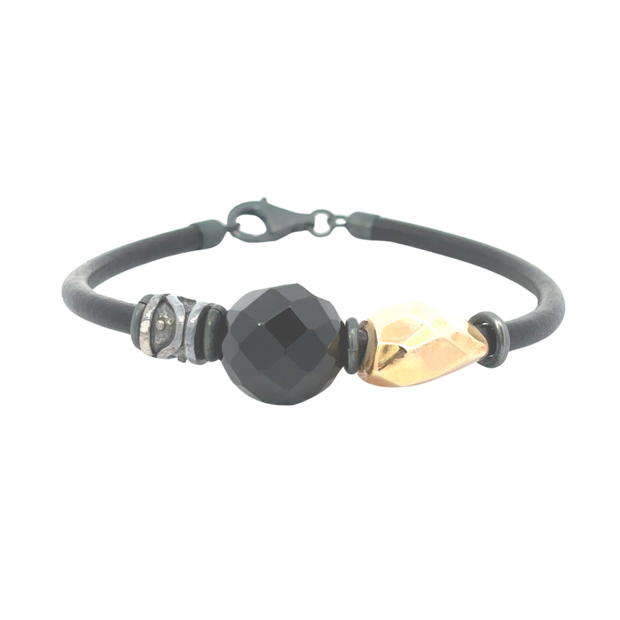 Minimalist leather jewelry set for men and women
