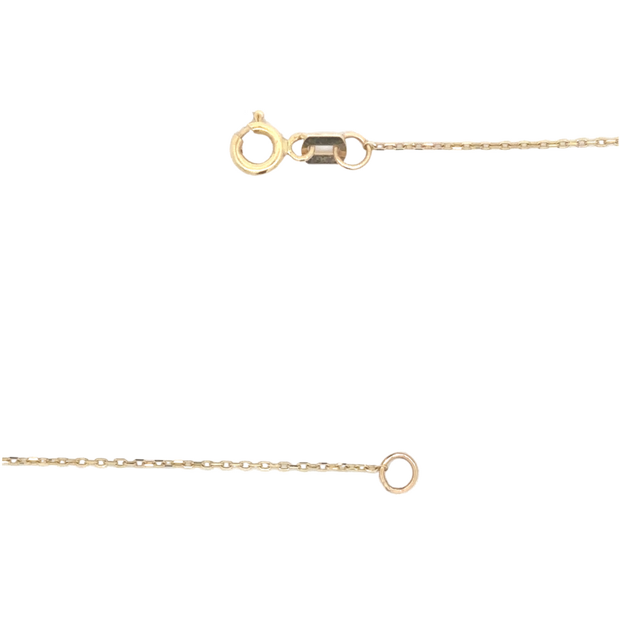 14k Gold Necklace with CZ Stones