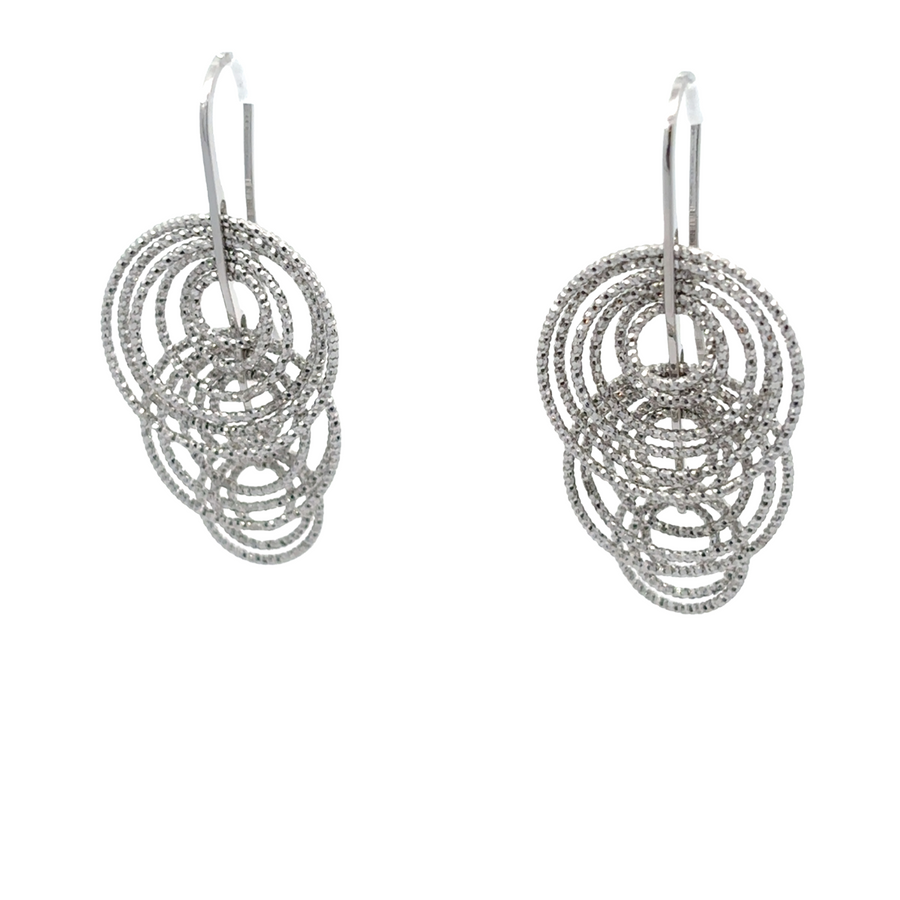 Timeless Diamond-Cut Silver Earrings for Women