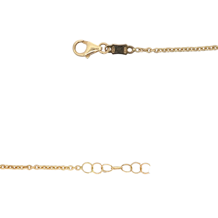 Baby wearing elegant 14k gold adjustable bracelet