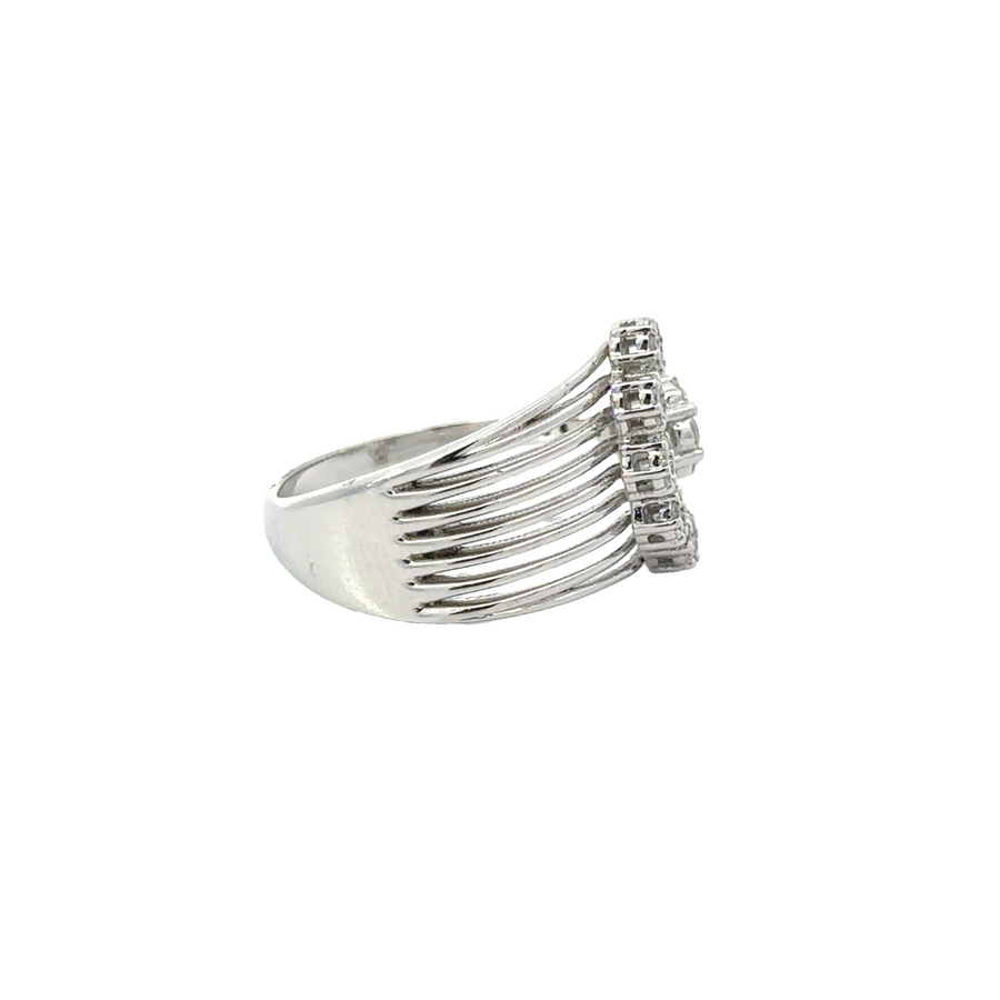 Elegant 14k gold ring displayed on a neutral background