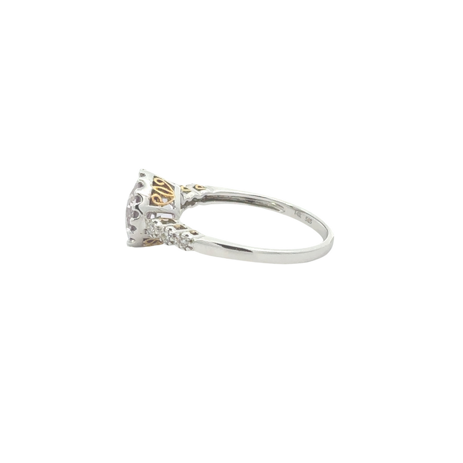 14k Gold Ring with Diamonds – Elegant Women’s Jewelry