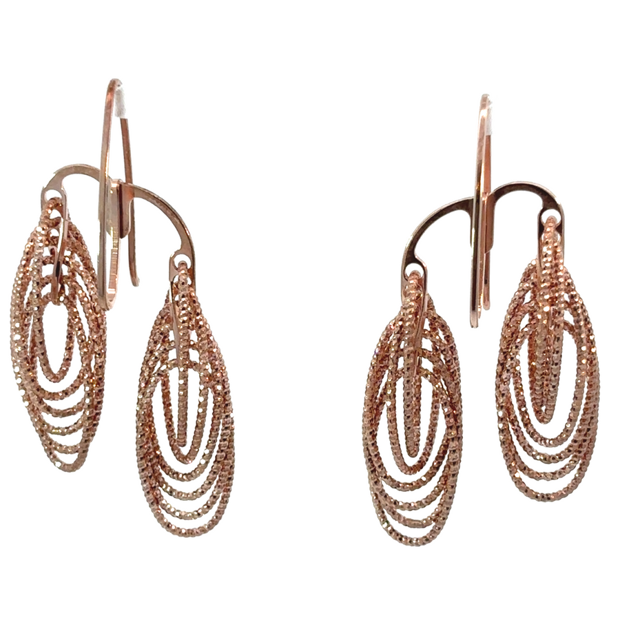 Diamond-Cut Circle Earrings – Women