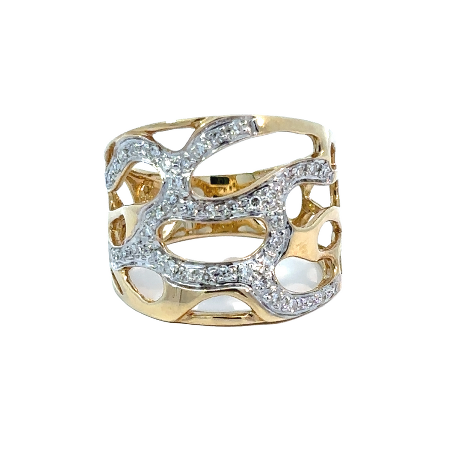 14k Gold Labrado Diamond Ring – Size 6