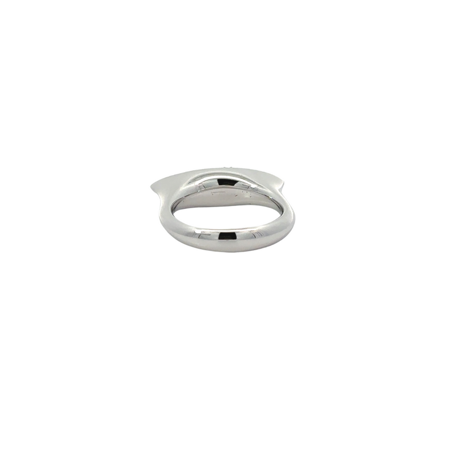 Nano Blue Silver Ring - Elegant Design for Women