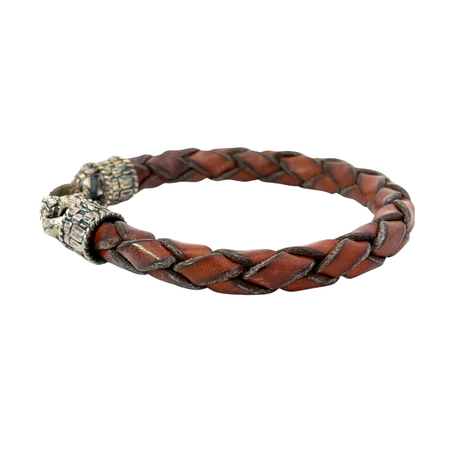 Men's Brown Leather Bracelet