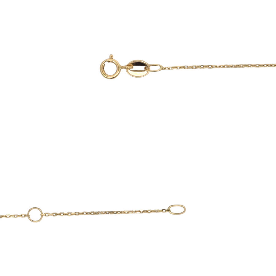 18k Gold Adjustable Chain Necklace for Unisex