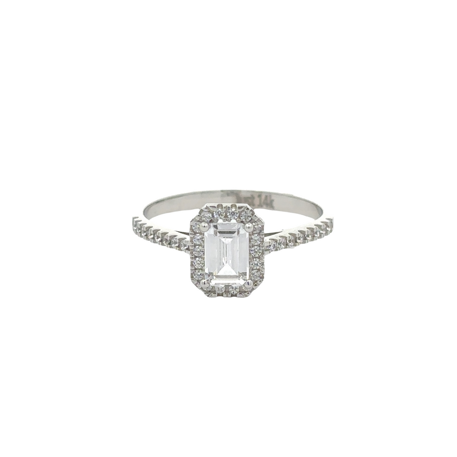 14k Gold Solitaire Ring with CZ – Elegant and Timeless