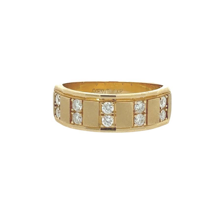 14k Gold Men’s Ring with 0.50 CT Diamonds – Classic and Refined