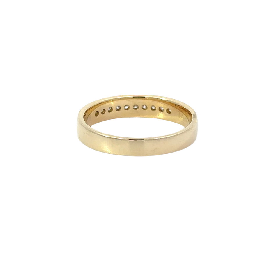 14k Gold Diamond Band Ring with 0.25ct – Timeless Style for Men