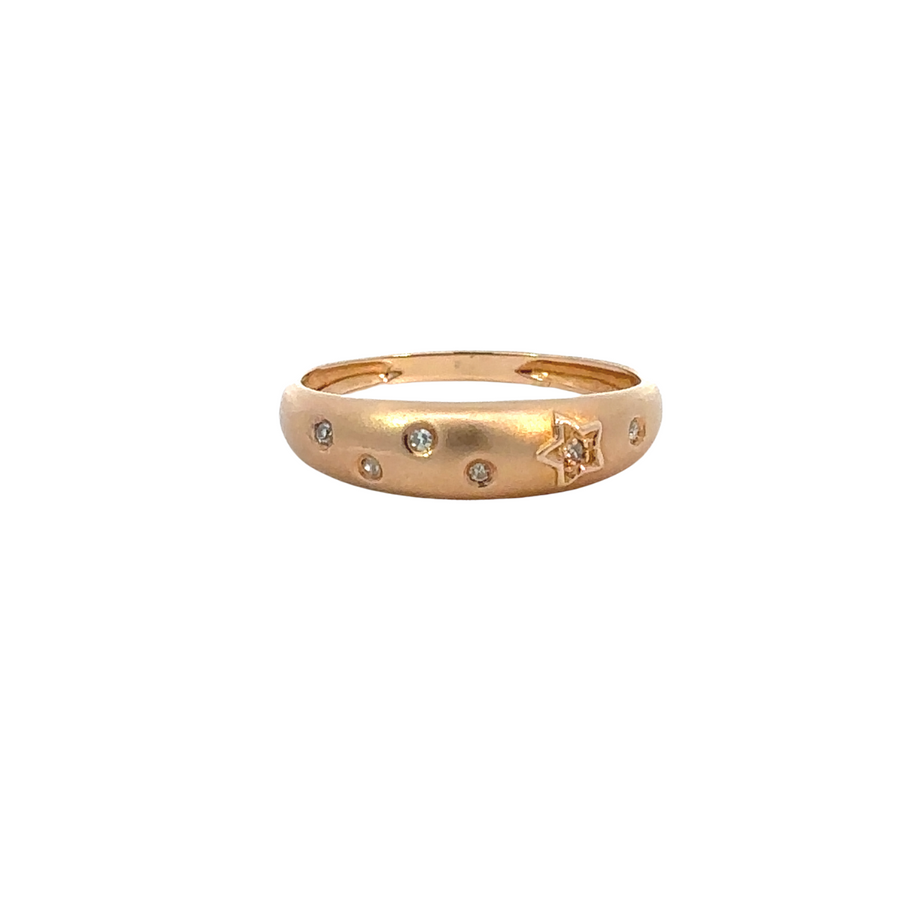 14k Gold 3-Tone Rings with Diamonds – Elegant Women’s Jewelry