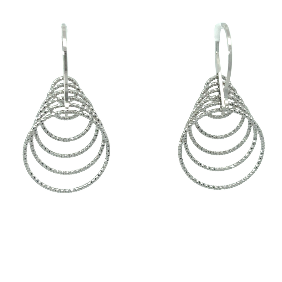 Diamond Cut Circles Earrings for Women