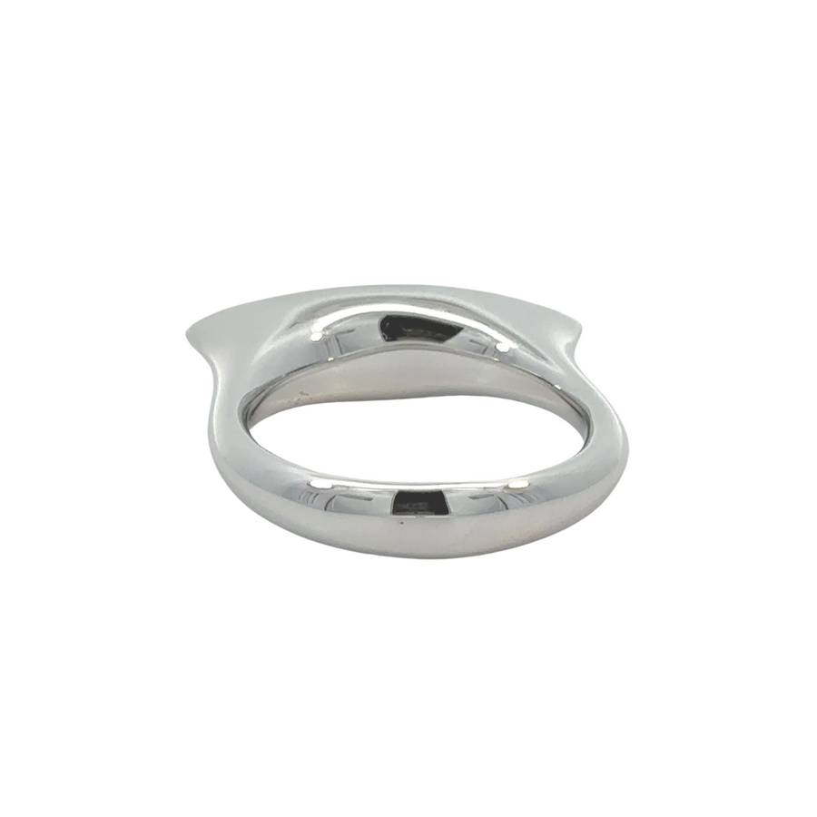 Black Silver Ring - Modern Elegance for Women