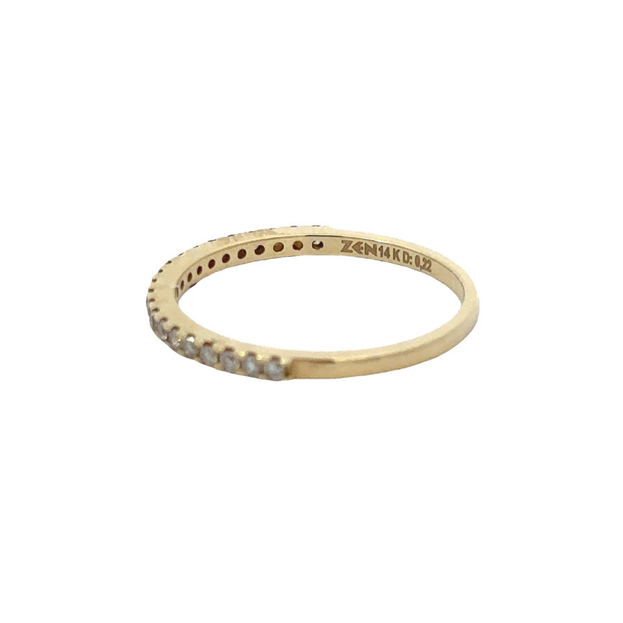 14k Gold Diamond Ring – Subtle Elegance with 0.22 CT