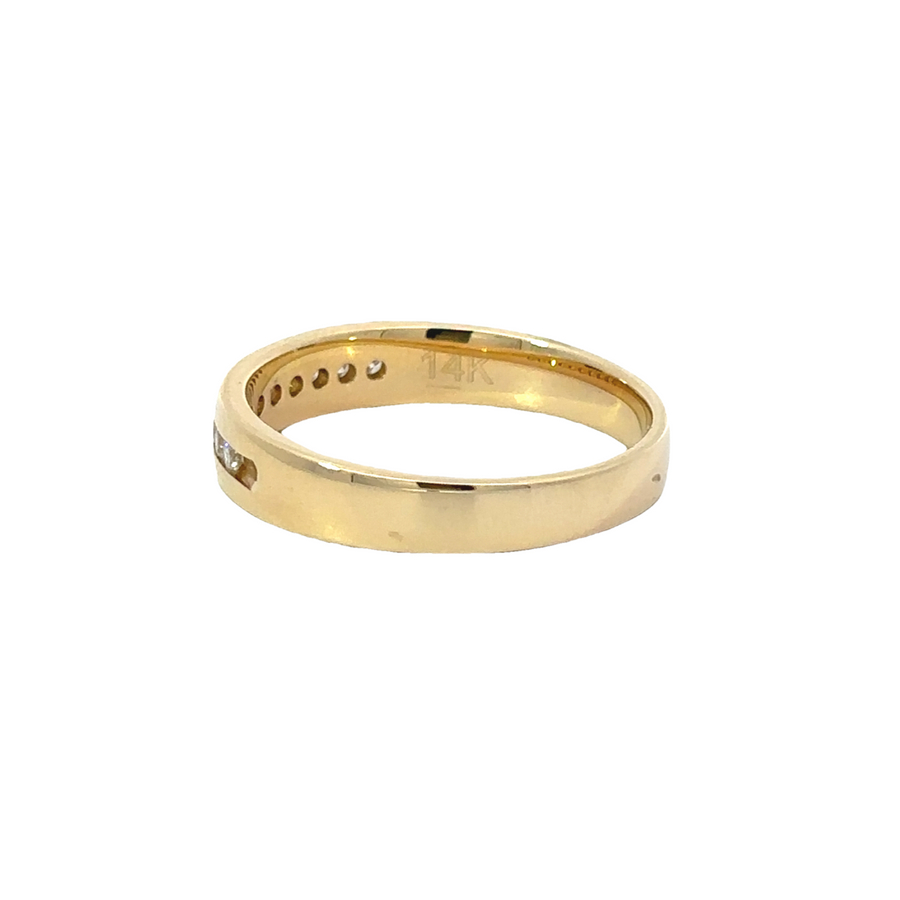 14k Gold Diamond Band Ring with 0.25ct – Timeless Style for Men