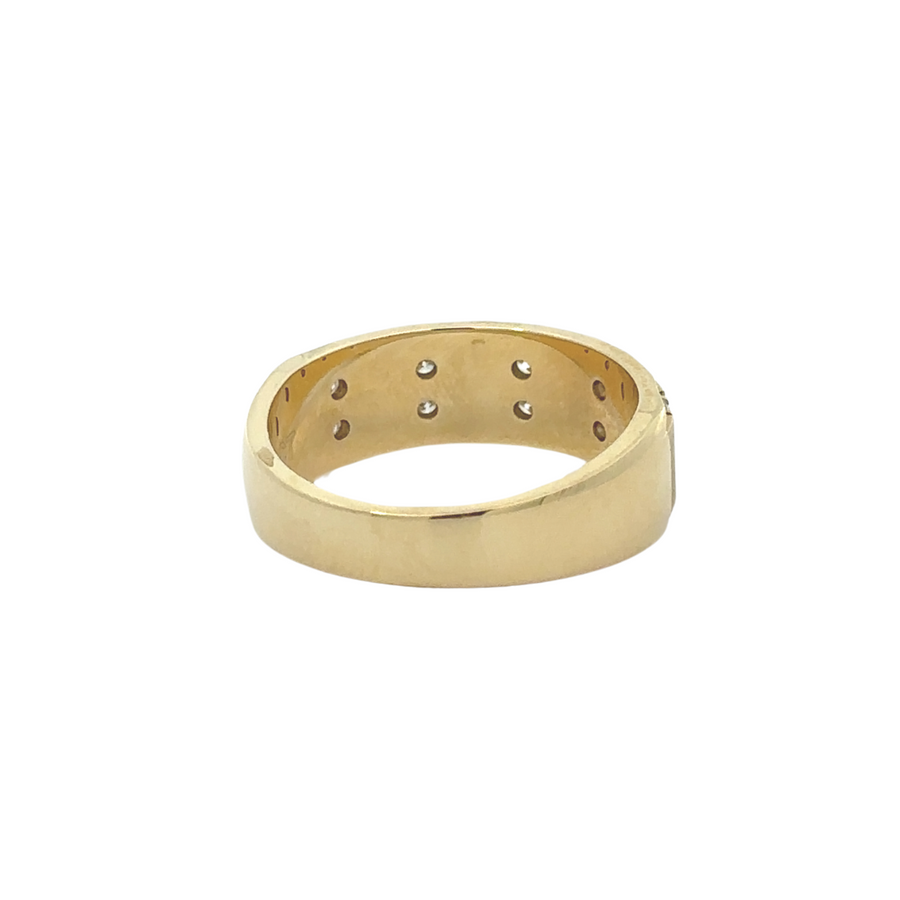 14k Gold Men’s Ring with 0.50 CT Diamonds – Classic and Refined