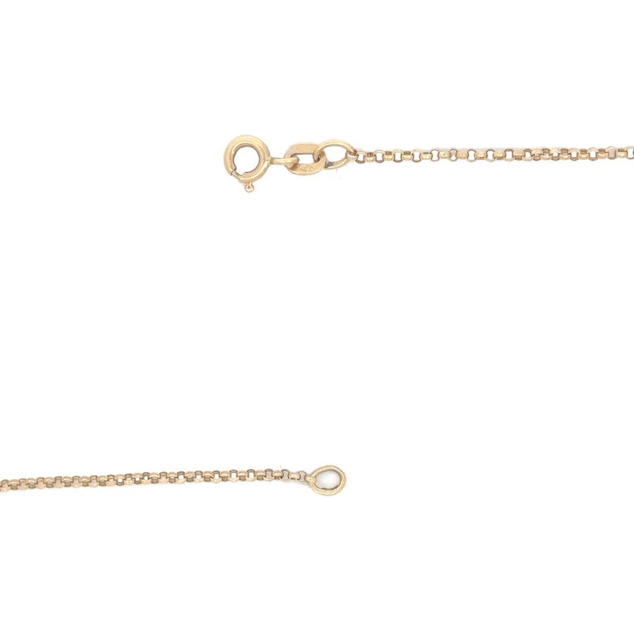 14k Gold Necklace and Bracelet Set with Butterfly Design – Necklace 16.5 Inches, Bracelet 17.5 cm