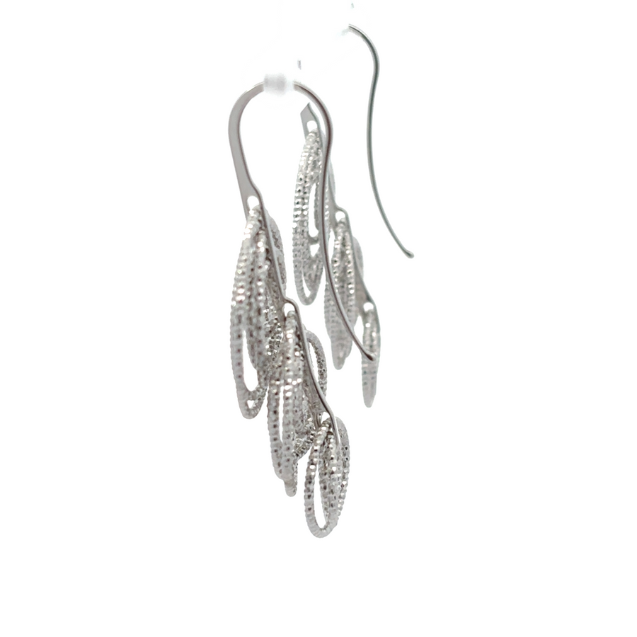 Timeless Diamond-Cut Silver Earrings for Women