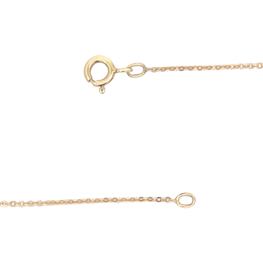 14k Gold Necklace with Diamonds – 0.26 CT, 16.5 Inches