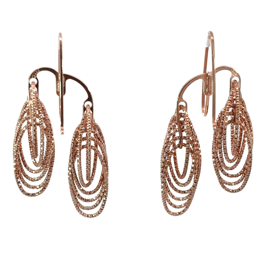 Diamond-Cut Circle Earrings – Women