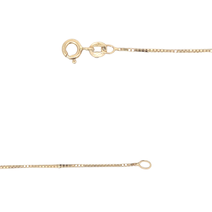 14k Gold Necklace with Diamonds – 16.5 Inches