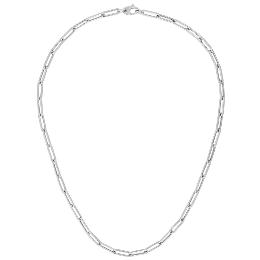 14K Gold 4.2mm Paperclip Chain