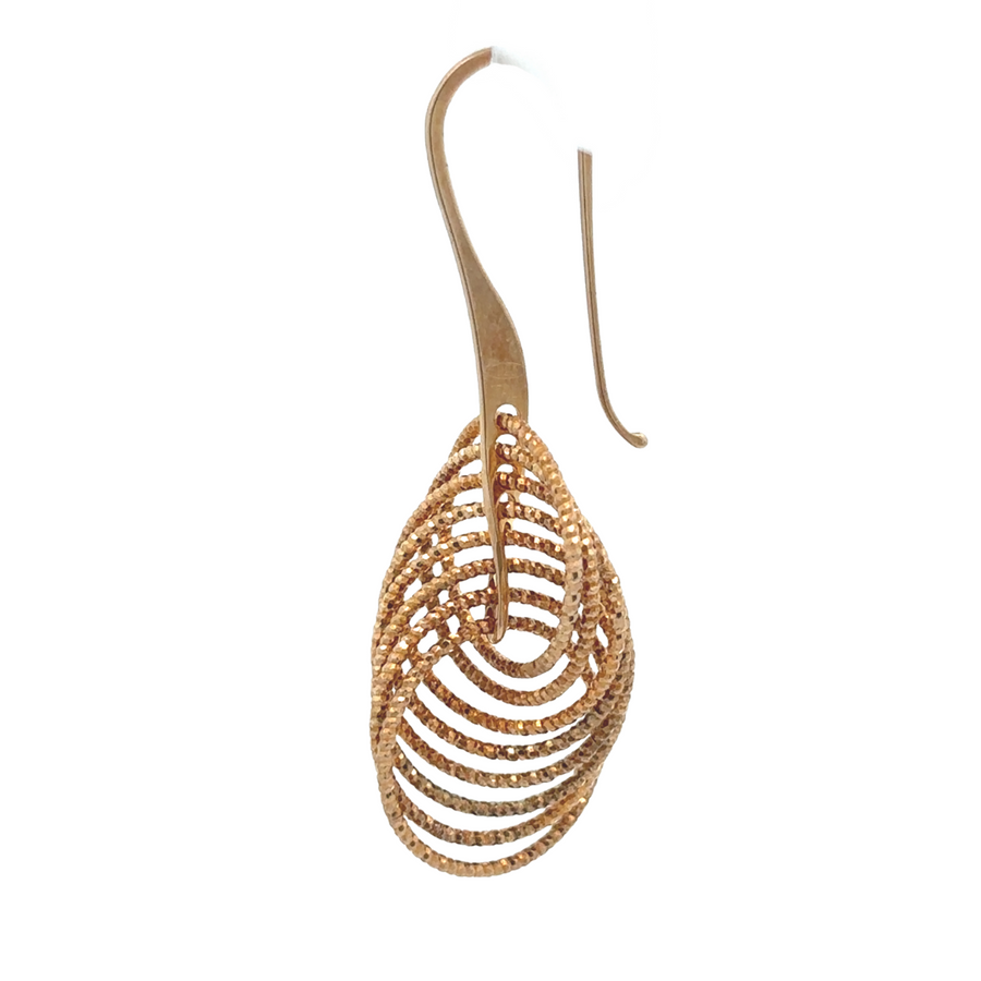 Elegant circle earrings made from 925 sterling silver