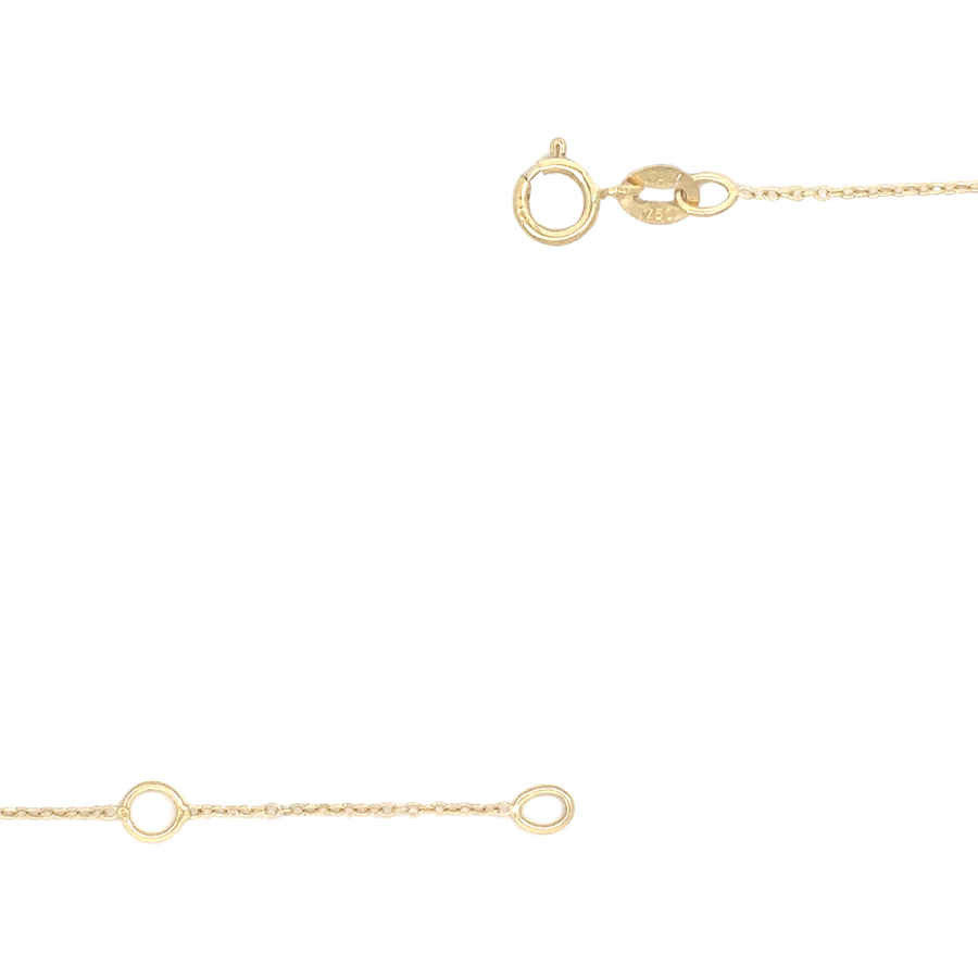 Women’s sapphire pendant necklace in 18k gold