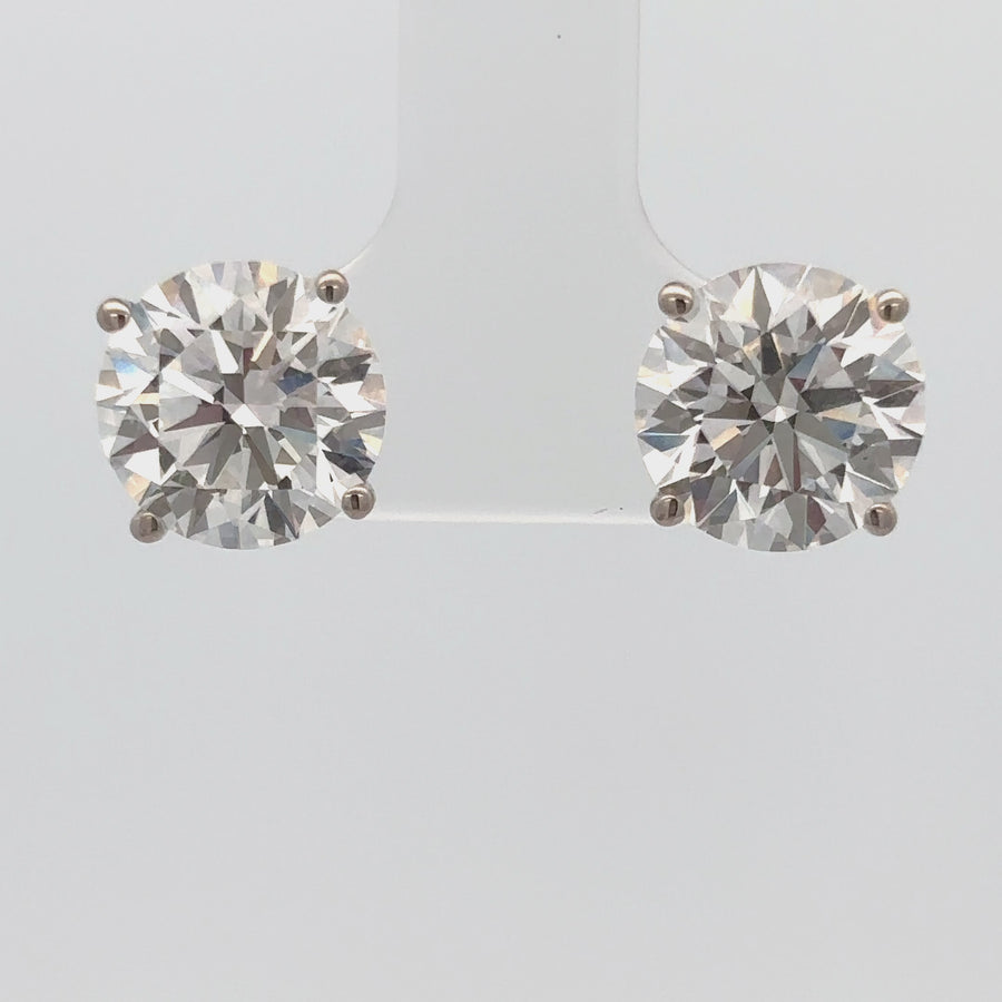 14k White Gold Earrings with Lab Diamond for Women