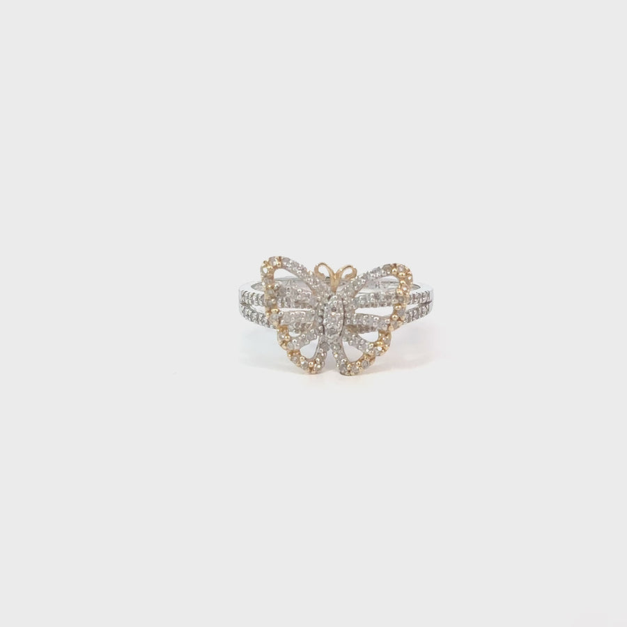 14k Gold Butterfly Ring – Delicate & Elegant